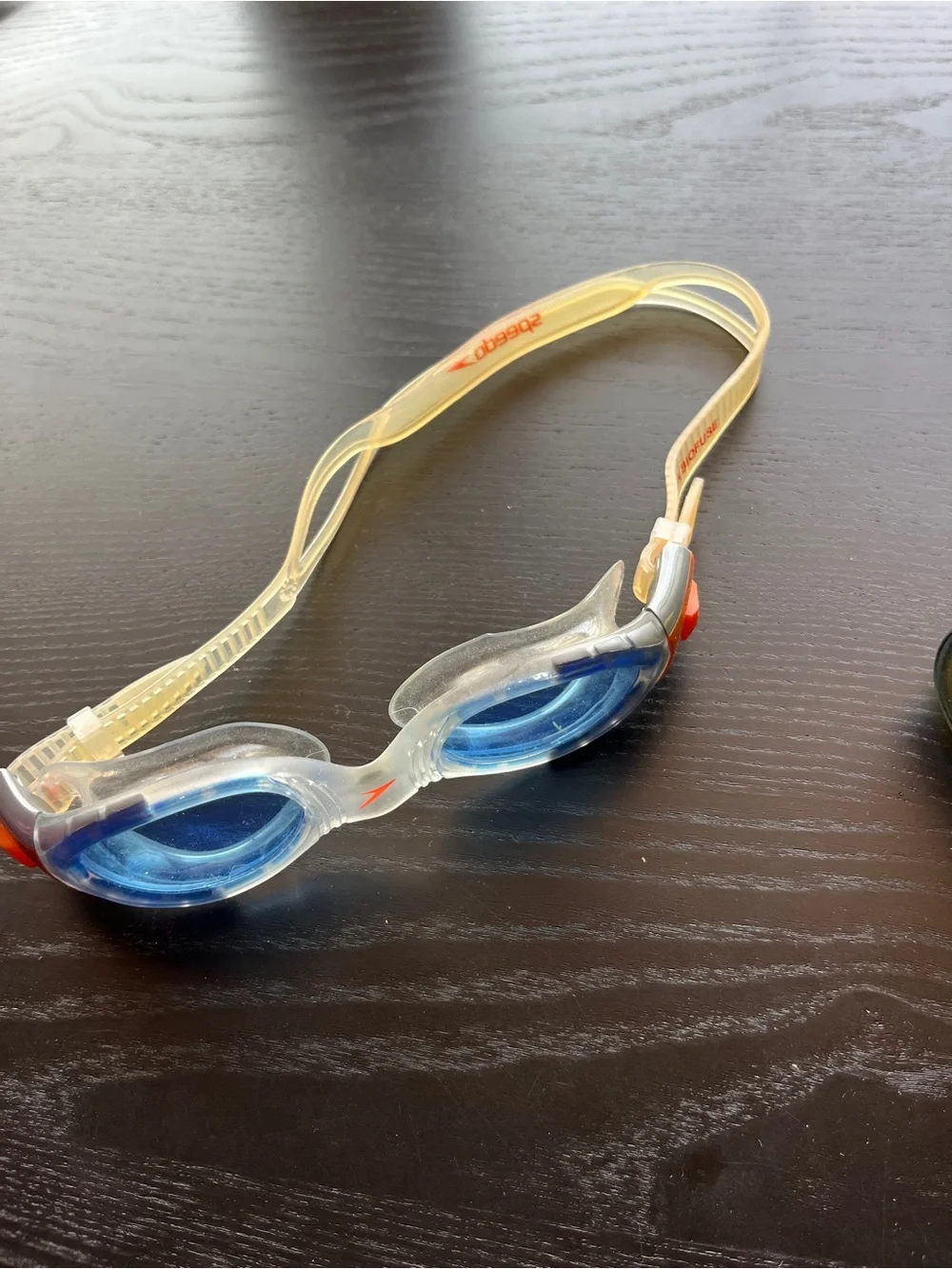 Speedo Swim Goggles Lot Clear Blue Biofuse & Bright Yellow Youth Adult 6.5